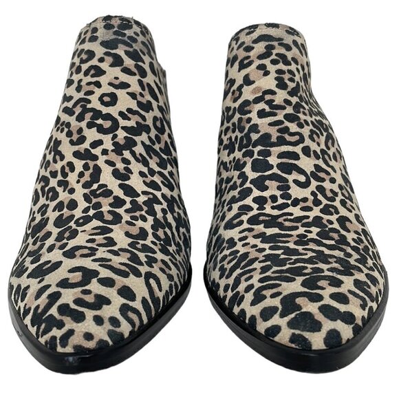 Dolce Vita Heels Bootie Shoes Cheetah Print Tan Black Size 7 - Picture 3 of 15